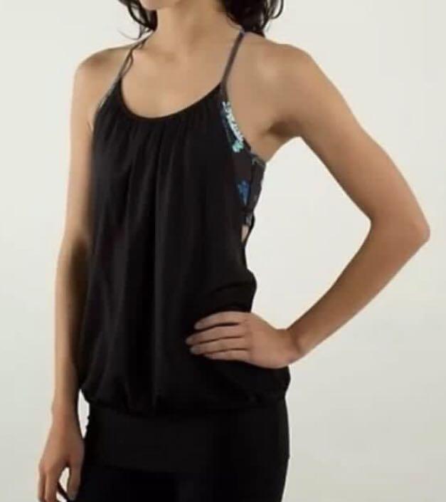 lululemon black no limits tank