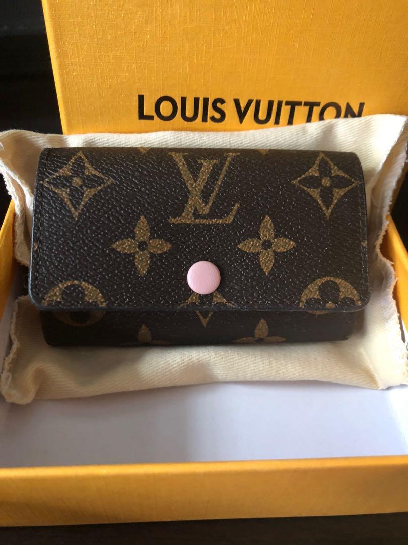 Rare Louis Vuitton Porte Cles LV Monogram Chromatic Blue Silver