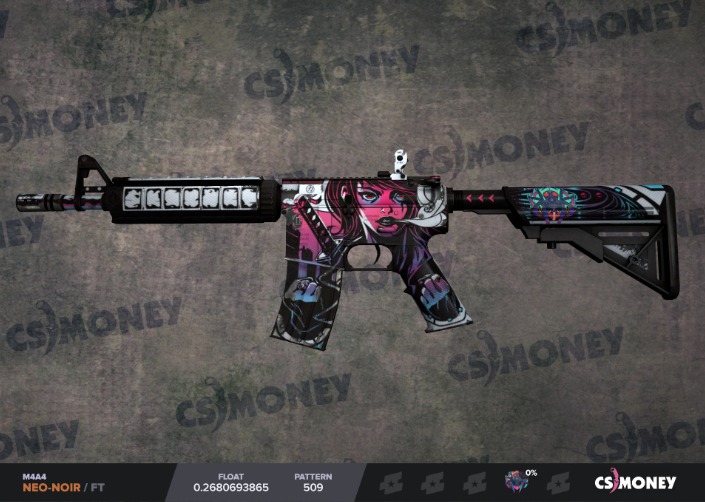 Fest Sump chokolade M4A4 Neo Noir FT CSGO, Video Gaming, Gaming Accessories, Game Gift Cards &  Accounts on Carousell