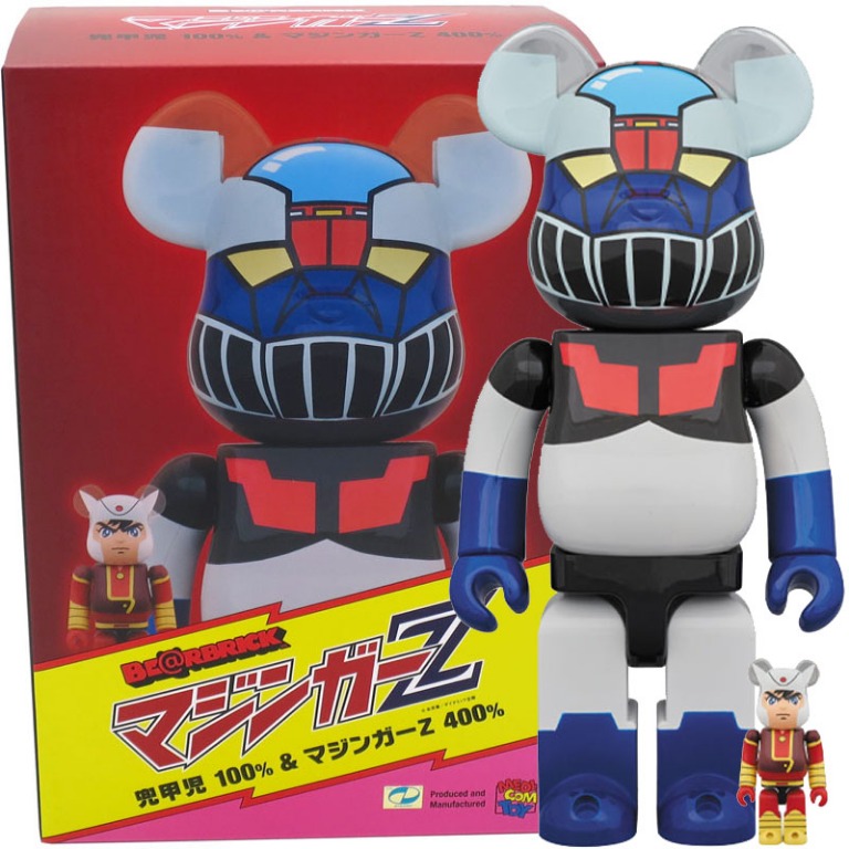 Medicom Toy Be@rbrick Bearbrick Kouji Kabuto 100% & Mazinger Z 400