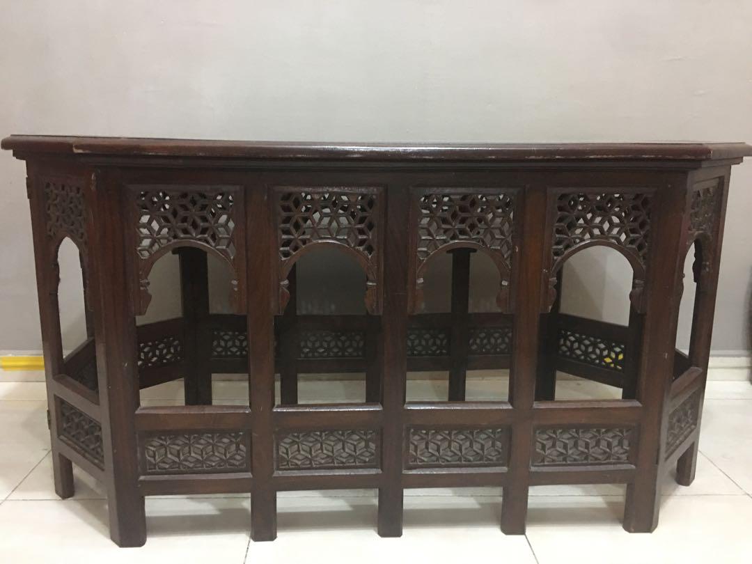 Meja Kopi Jati Home Furniture Furniture On Carousell