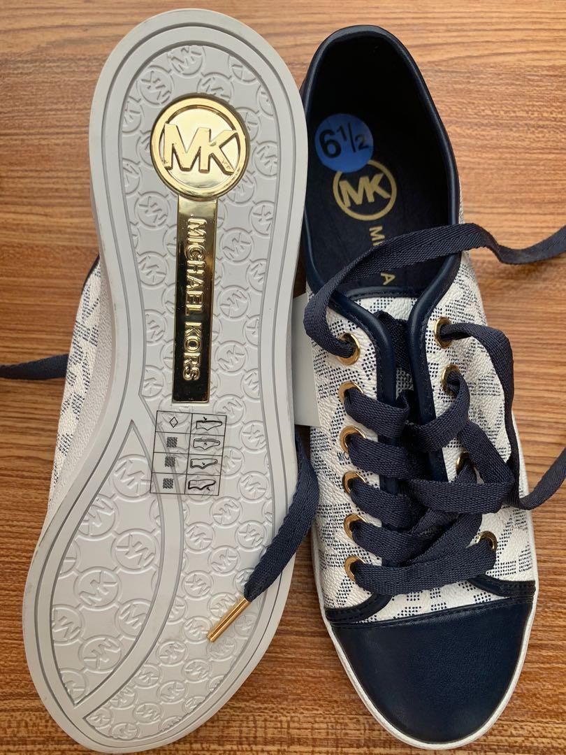 michael kors navy blue sneakers