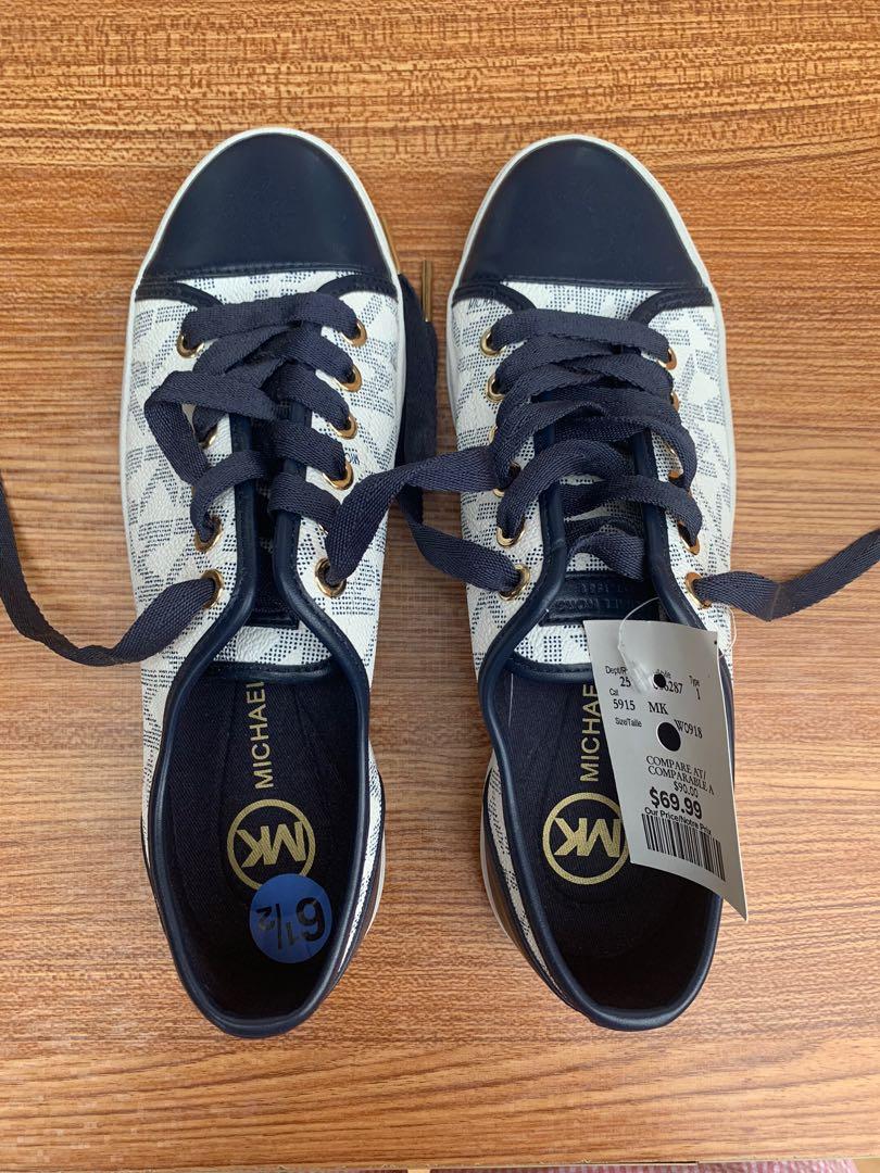 michael kors navy blue sneakers