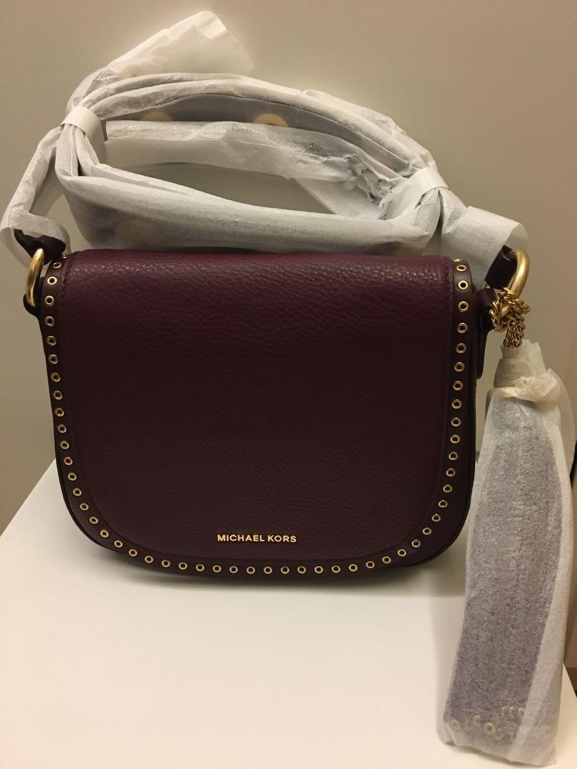 michael kors plum handbag