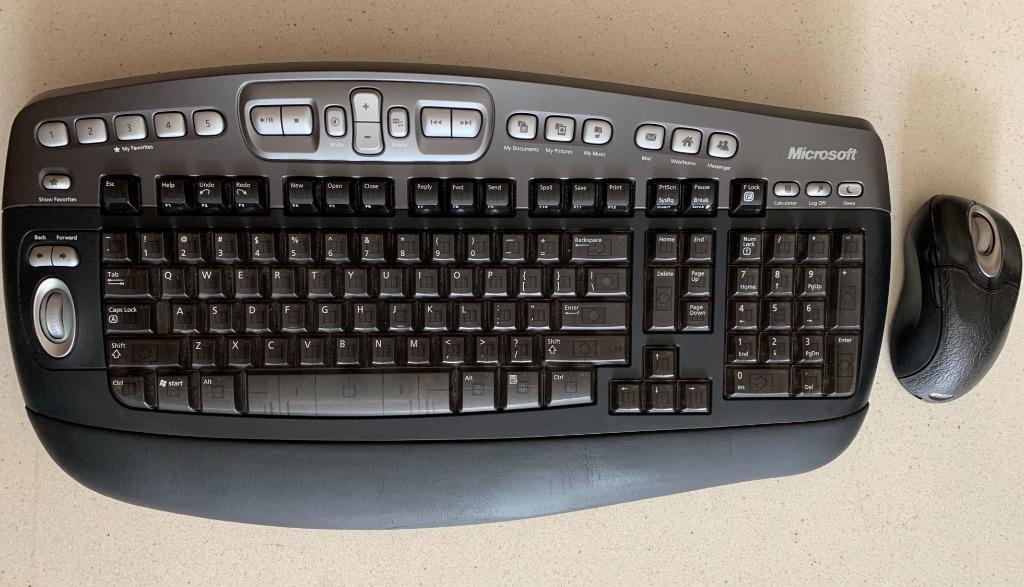 Microsoft Wireless Optical Desktop Elite Keyboard and Mouse, Computers