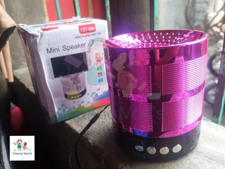 Mini Bluetooth Speaker (Category: Soundbars, Speakers & Amplifiers) located in Las Pinas. Submitted by vianna_vons_online_shop (Listing ID 1013545836, Image 1). Description: Mini Bluetooth Speaker P449 only 👉 bluetooth 👉 wireless 👉 supports phone, tablet, laptop 👉 supports TF/USB/AUX/SD CARD 👉 Charging time: 2 hours 👉 Working time: 5 hours Available colors: 🔥 Silver 🔥 Black 🔥 Pink 🔥 Yellow/Gold 🔥 Blue CASH ON DELIVERY.