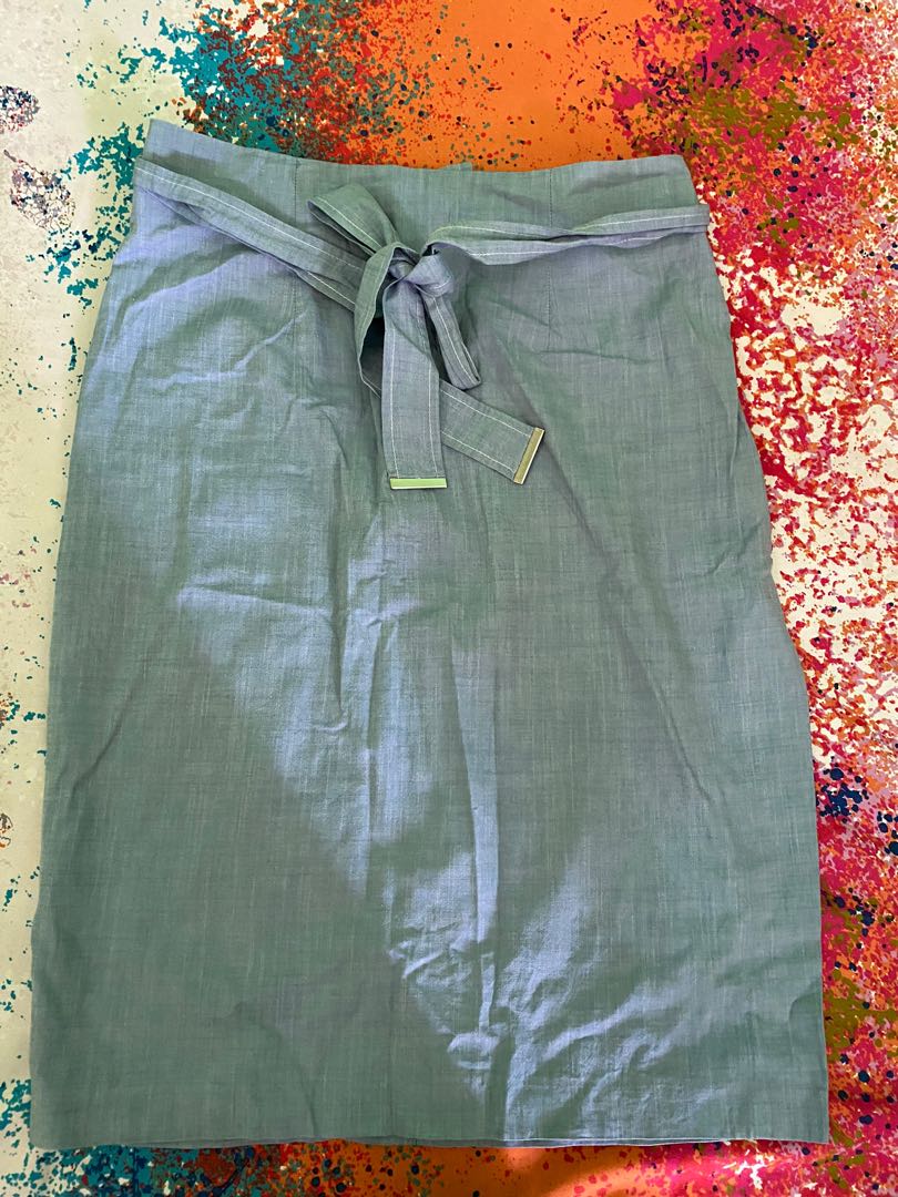 miss selfridge denim skirt