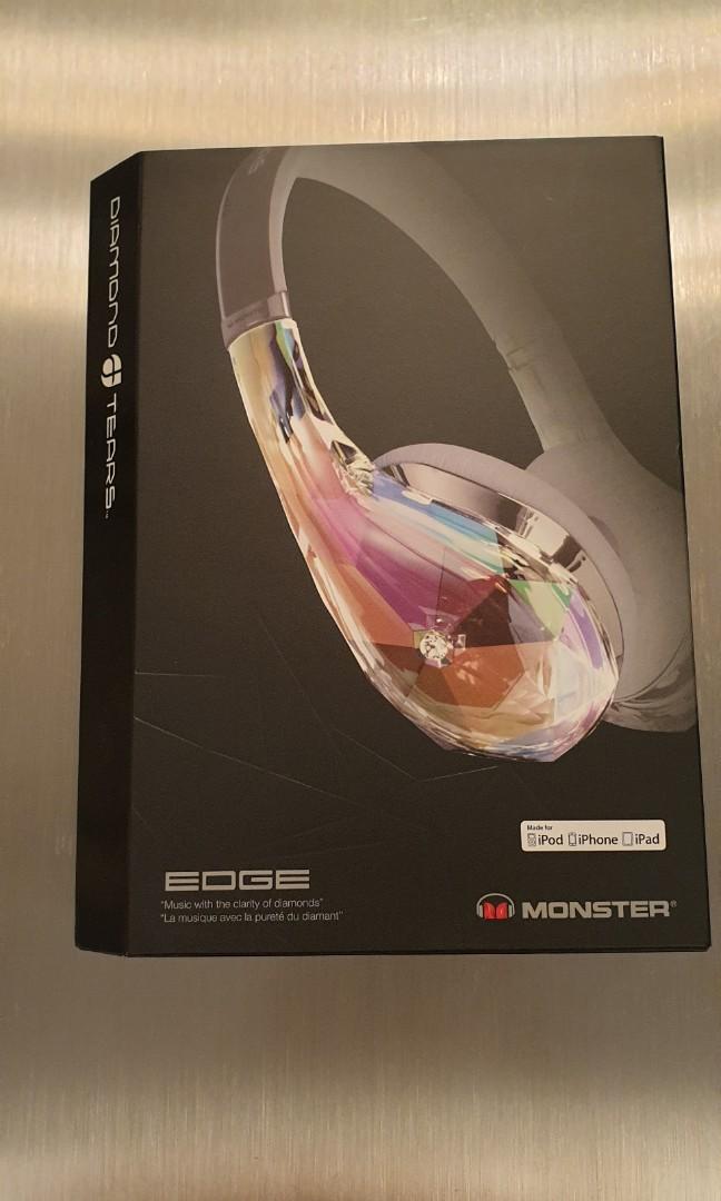 Monster Diamond Tears Edge Headphone, Audio, Headphones & Headsets on