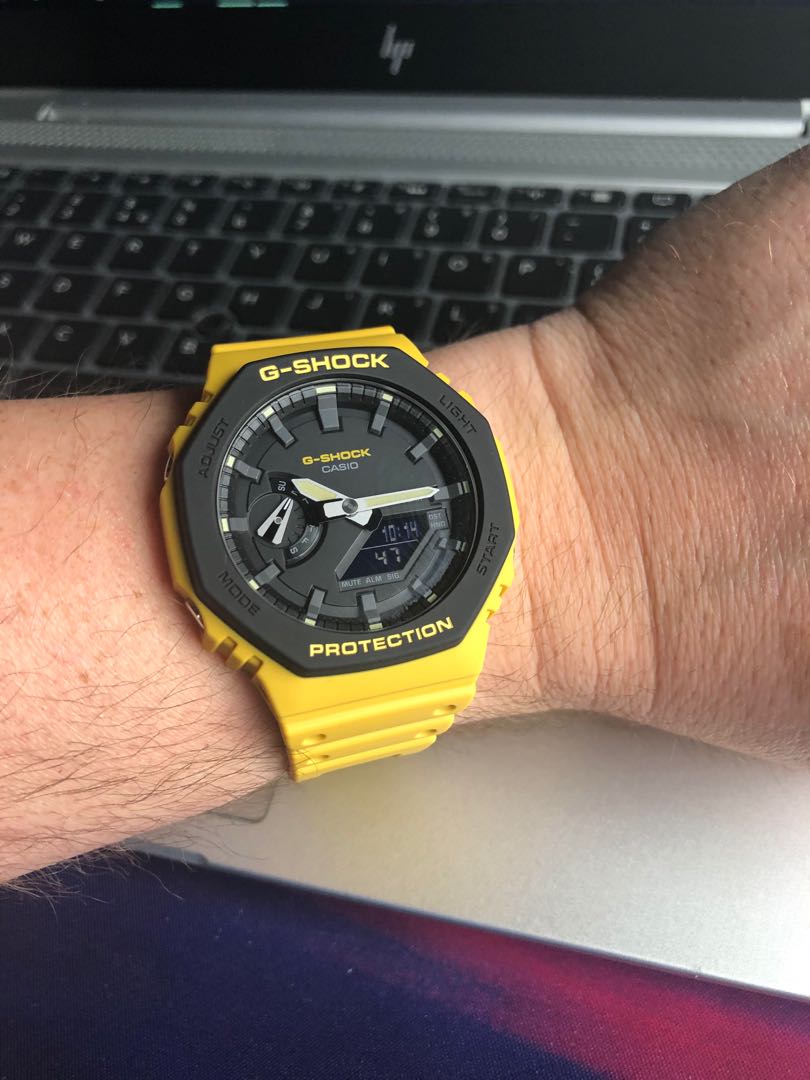 NEW Original Casio G Shock GA 2110SU 9a TMJ Kuning