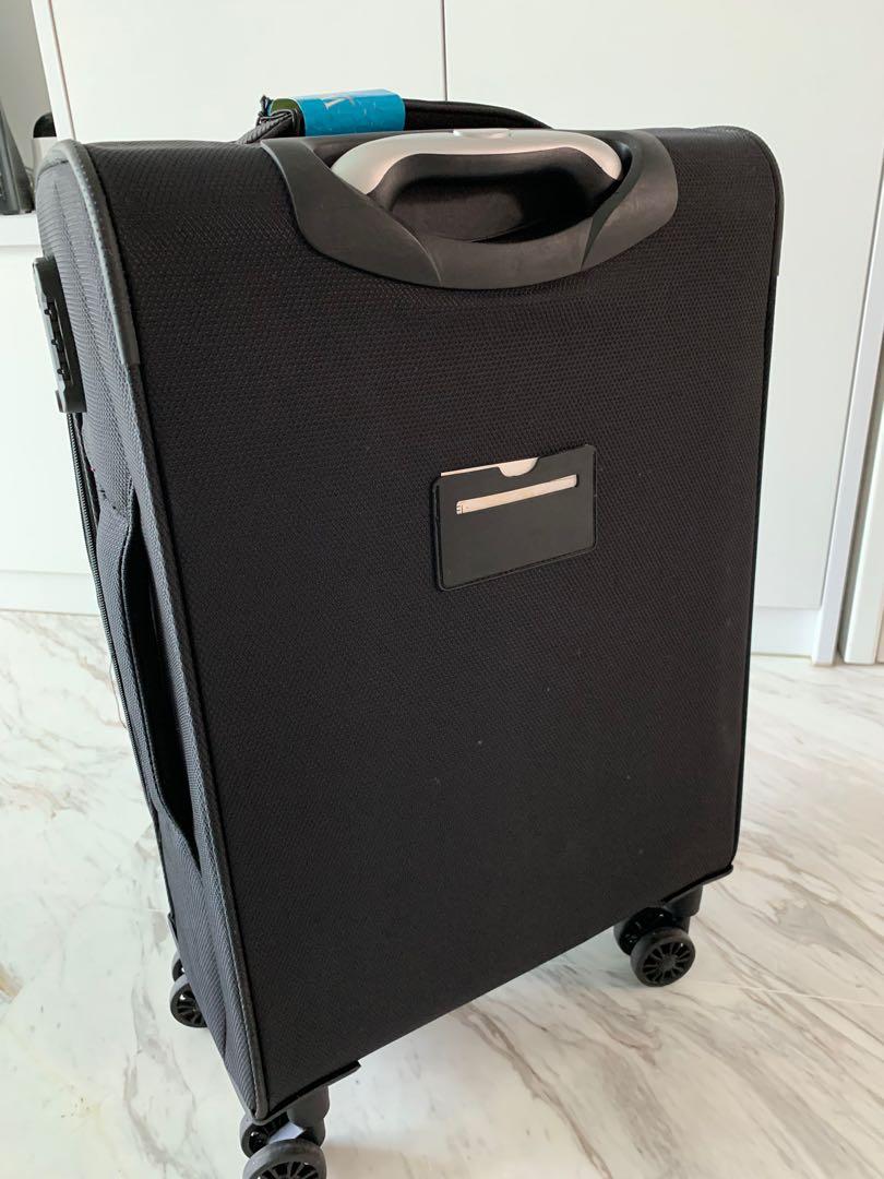 New Cabin Size Black Luggage (20”), Travel, Travel Essentials, Luggage on Carousell