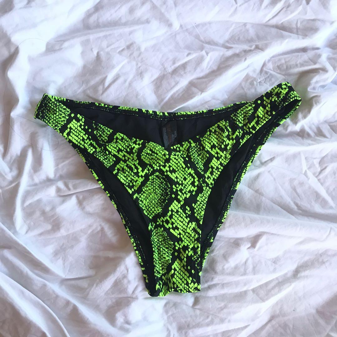 new look snake print swimsuit