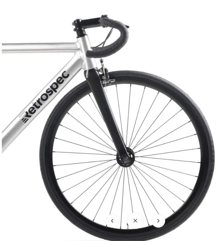 NEW Retrospec Drome V3 Track Urban Commuter Bike with Carbon Fork