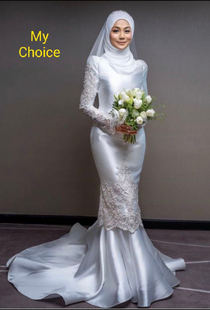 Nikah Baju for plus size brides, Women's Fashion, Muslimah Fashion