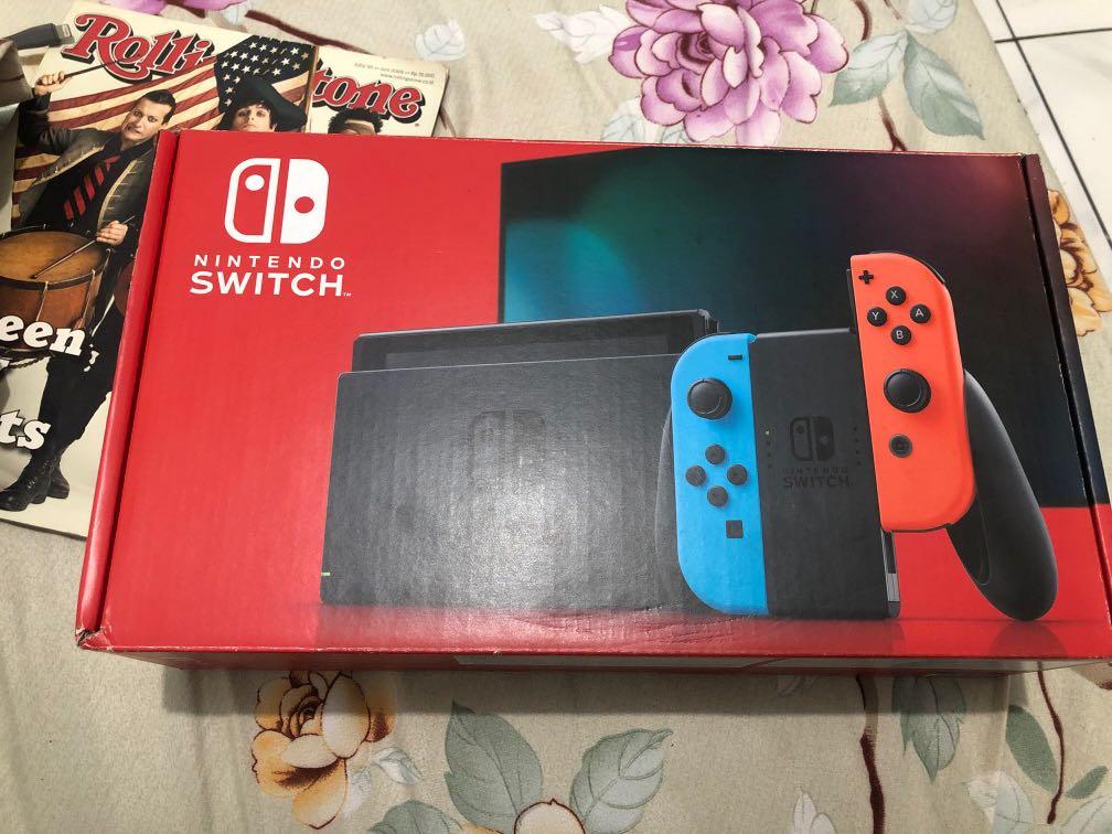 Nintendo Switch Neon Merah Biru V2 Video Game Konsol Di Carousell