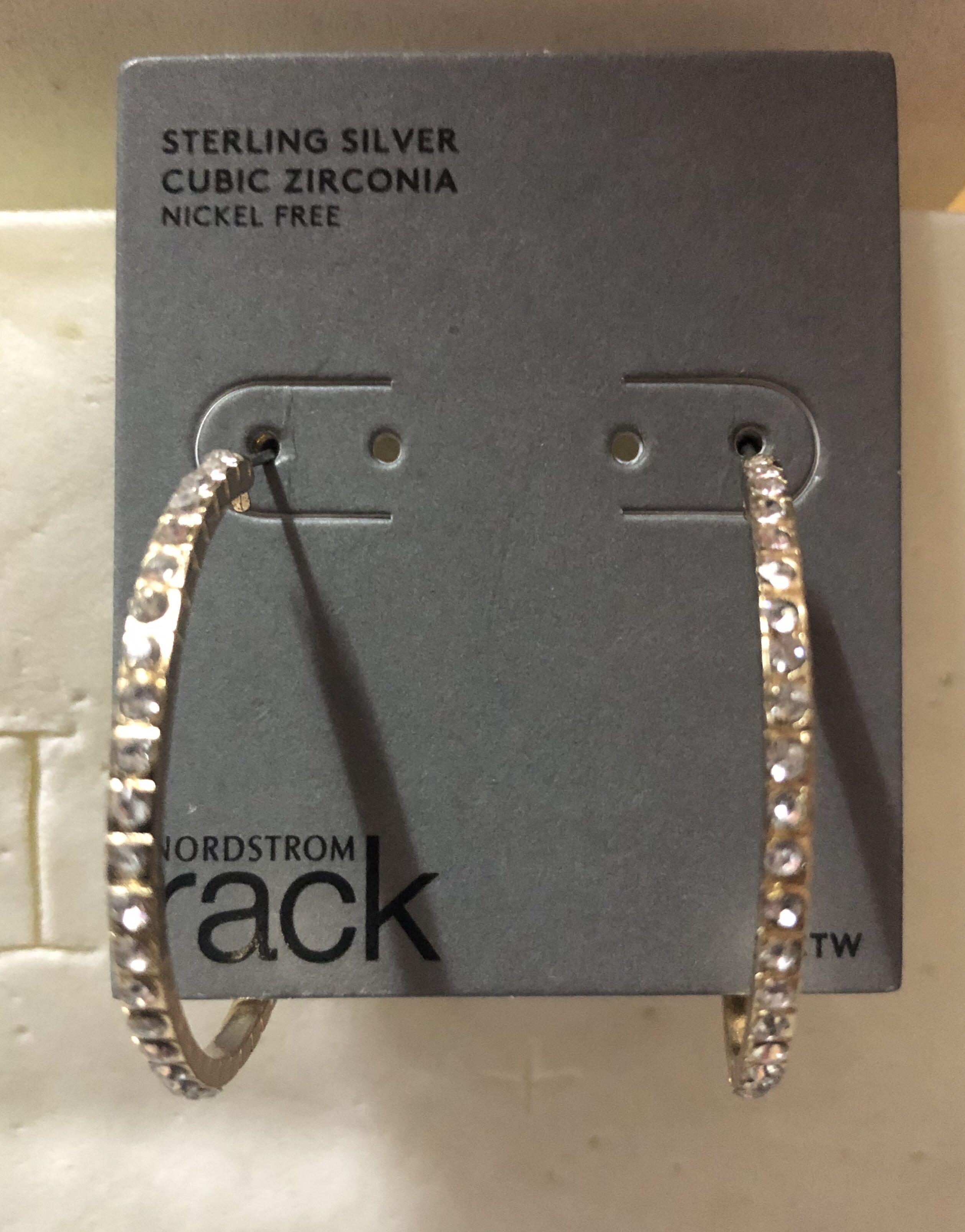 Nordstrom Rack CZ Hoop Earrings, Women's Fashion, Jewelry & Organizers,  Earrings on Carousell