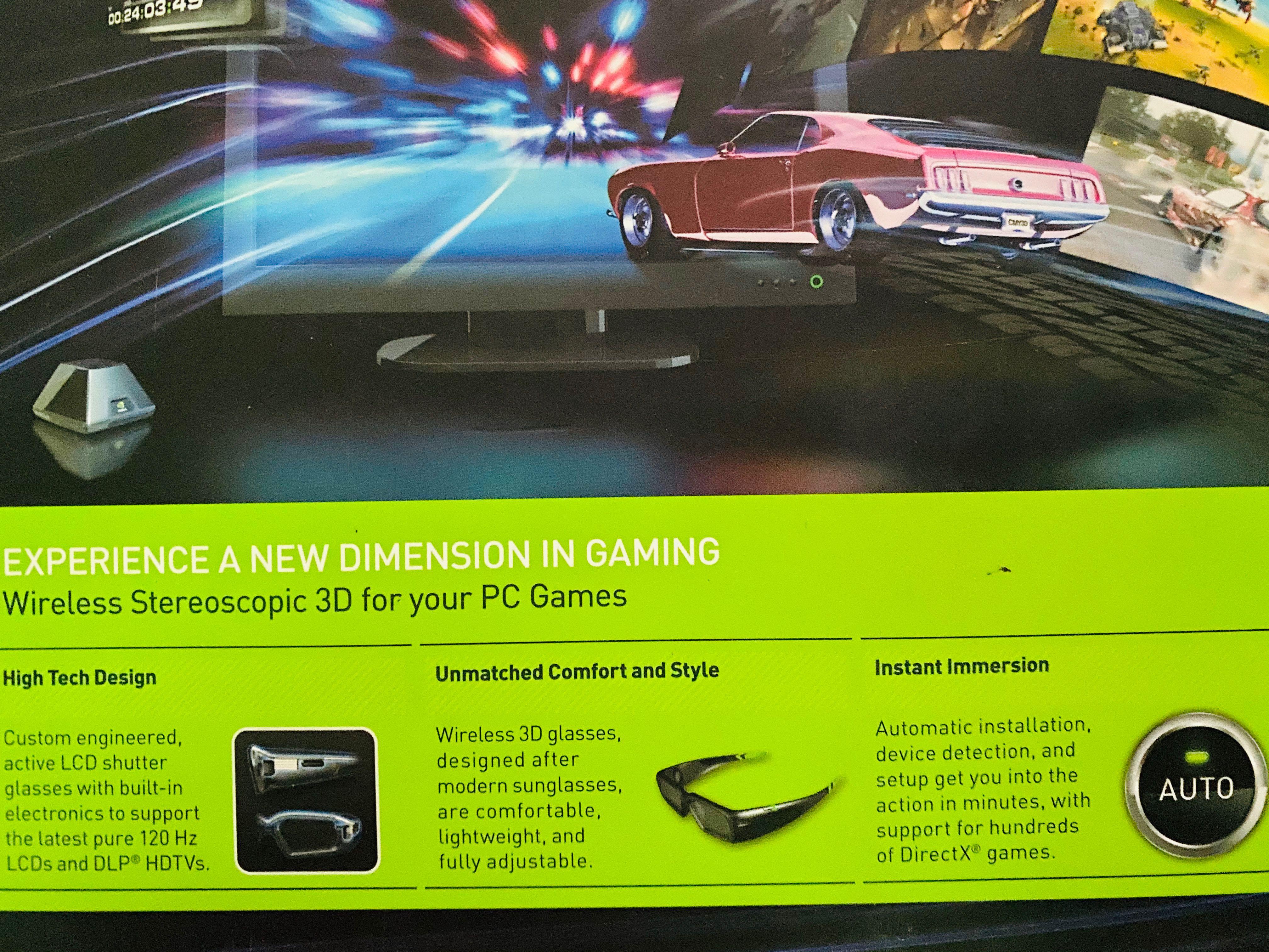 NVIDIA 3D Vision/Glasses V1 & V2 Kit, Computers & Tech, Parts & Accessories, Computer Parts on