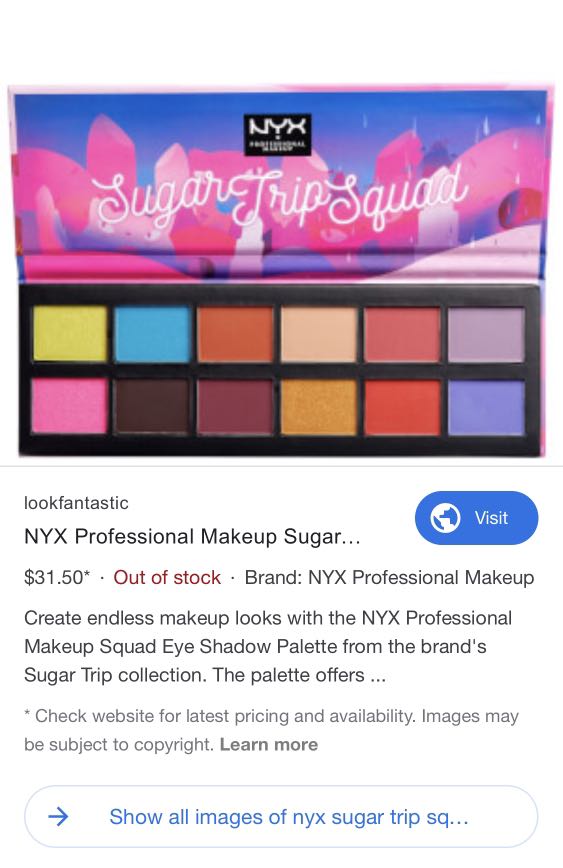 sugar trip squad nyx
