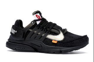 Off White Presto BNDS Complete - FRESH, NO YELLOWING