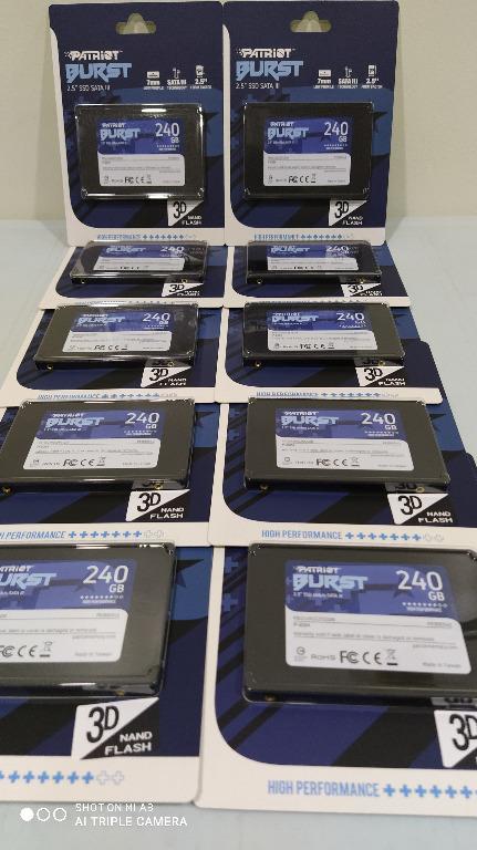 Patriot Burst 240gb 3d Nand Sata Ssd Electronics Computers Others On Carousell