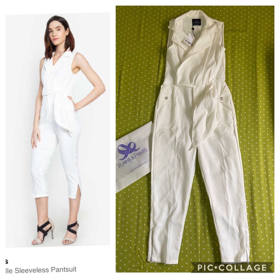 Plains and hotsell prints white jumpsuit