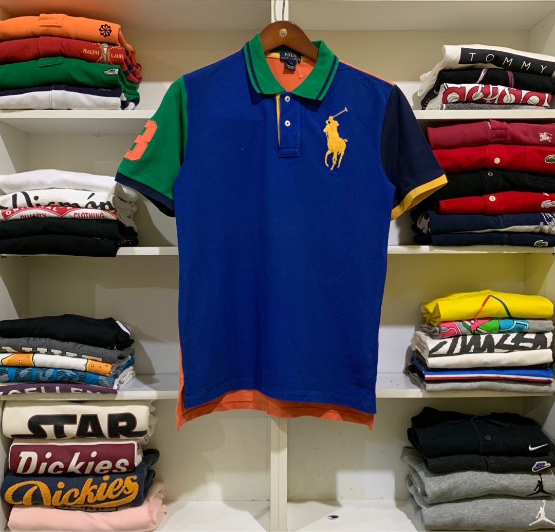 Polo Ralph Lauren Colour Block Polo Shirt, Men's Fashion, Tops & Sets,  Tshirts & Polo Shirts on Carousell
