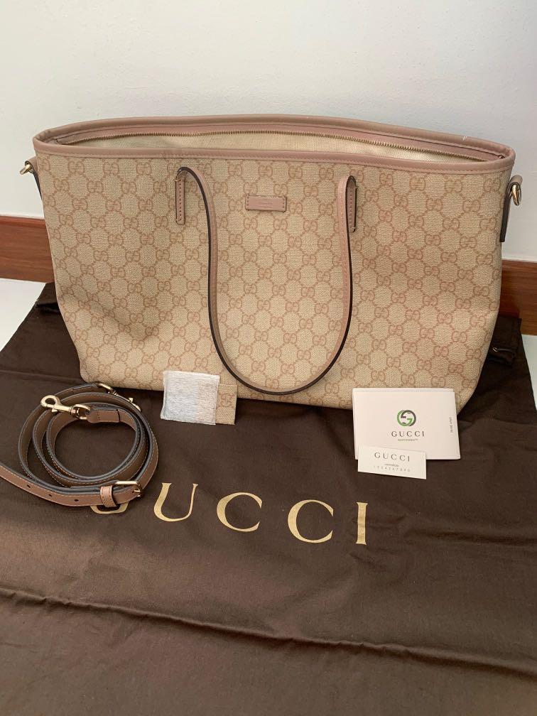gucci tote with strap