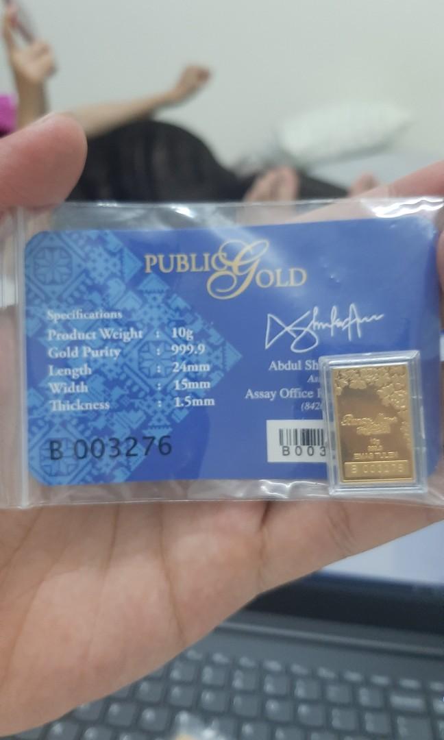 Public Gold 999 9 Bunga Emas 10g Antiques Vintage Watches Jewellery On Carousell