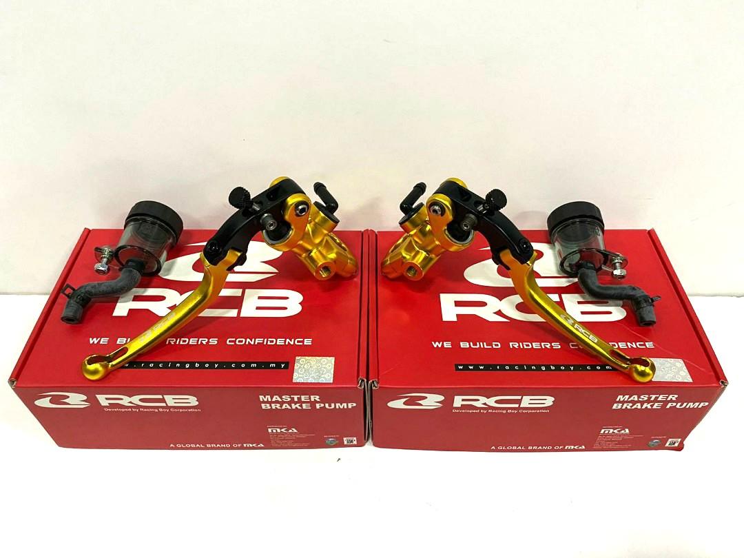 RCB S1 master brake pump 14mm gold lever set motorcycle levers