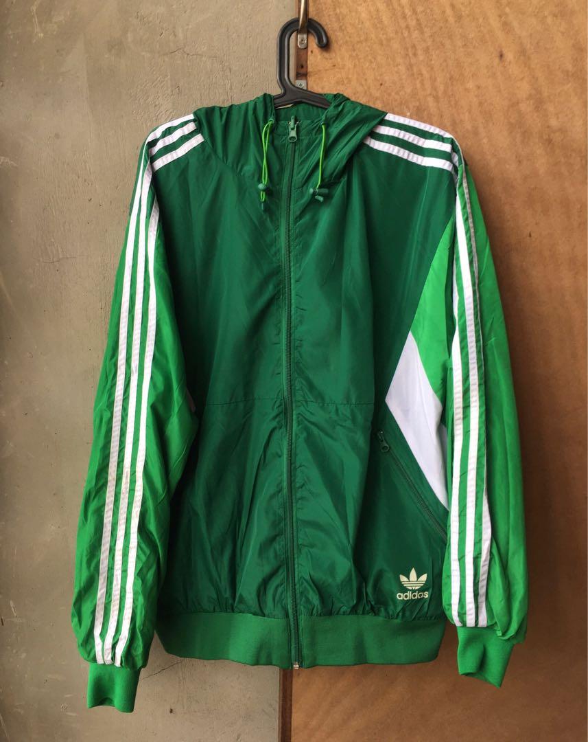adidas green reversible jacket