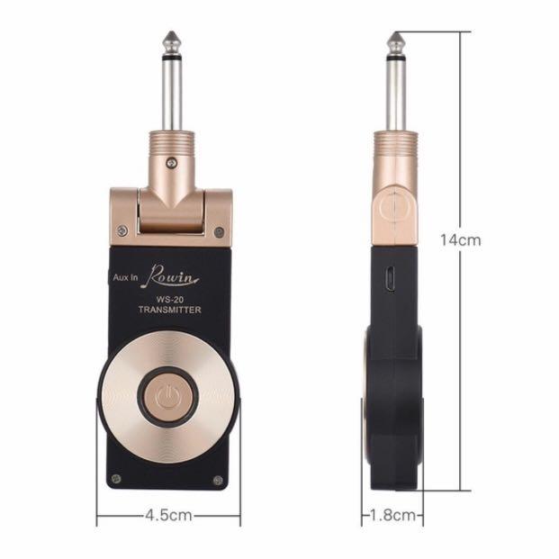 Rowin Instrument ROWIN WS-20 2.4G Wireless Rechargeable Electric Guitar Transmitter ...