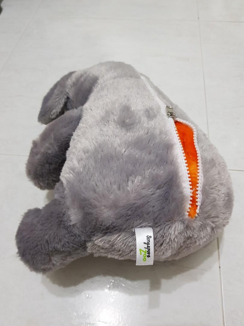 plush elephant pillow toy
