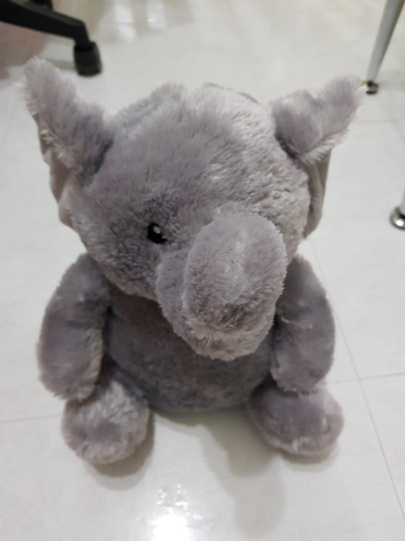 plush elephant pillow toy