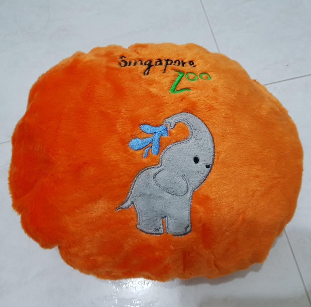 plush elephant pillow toy
