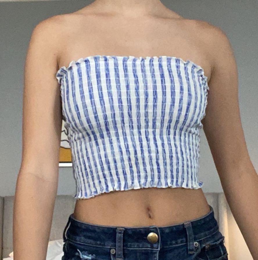 blue tube top forever 21