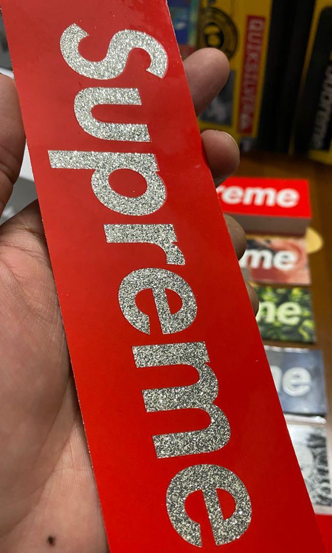 Supreme online fake stickers