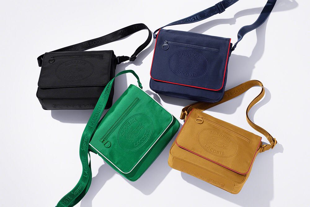 Supreme Lacoste Messenger Bag Men s Fashion Bags Sling Bags on Carousell