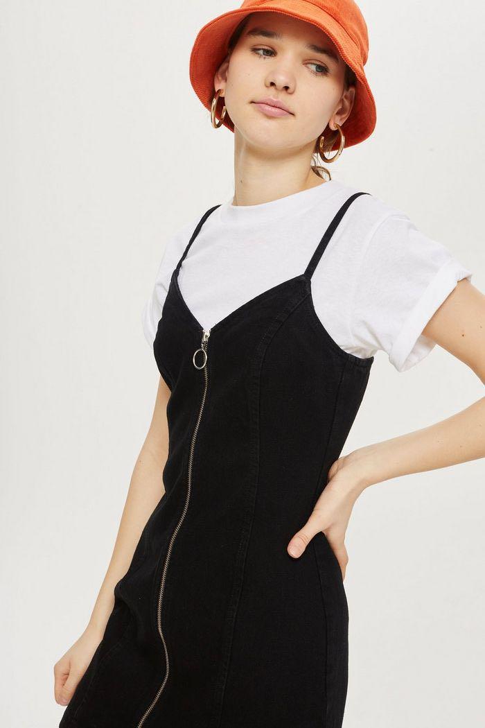 Topshop denim zip dress 2025