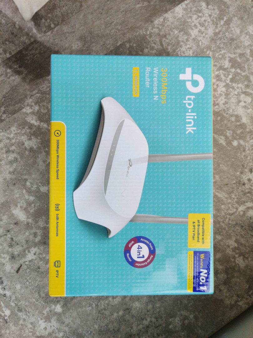 TP-link TL-WR840N Router, Computers & Tech, Parts & Accessories ...