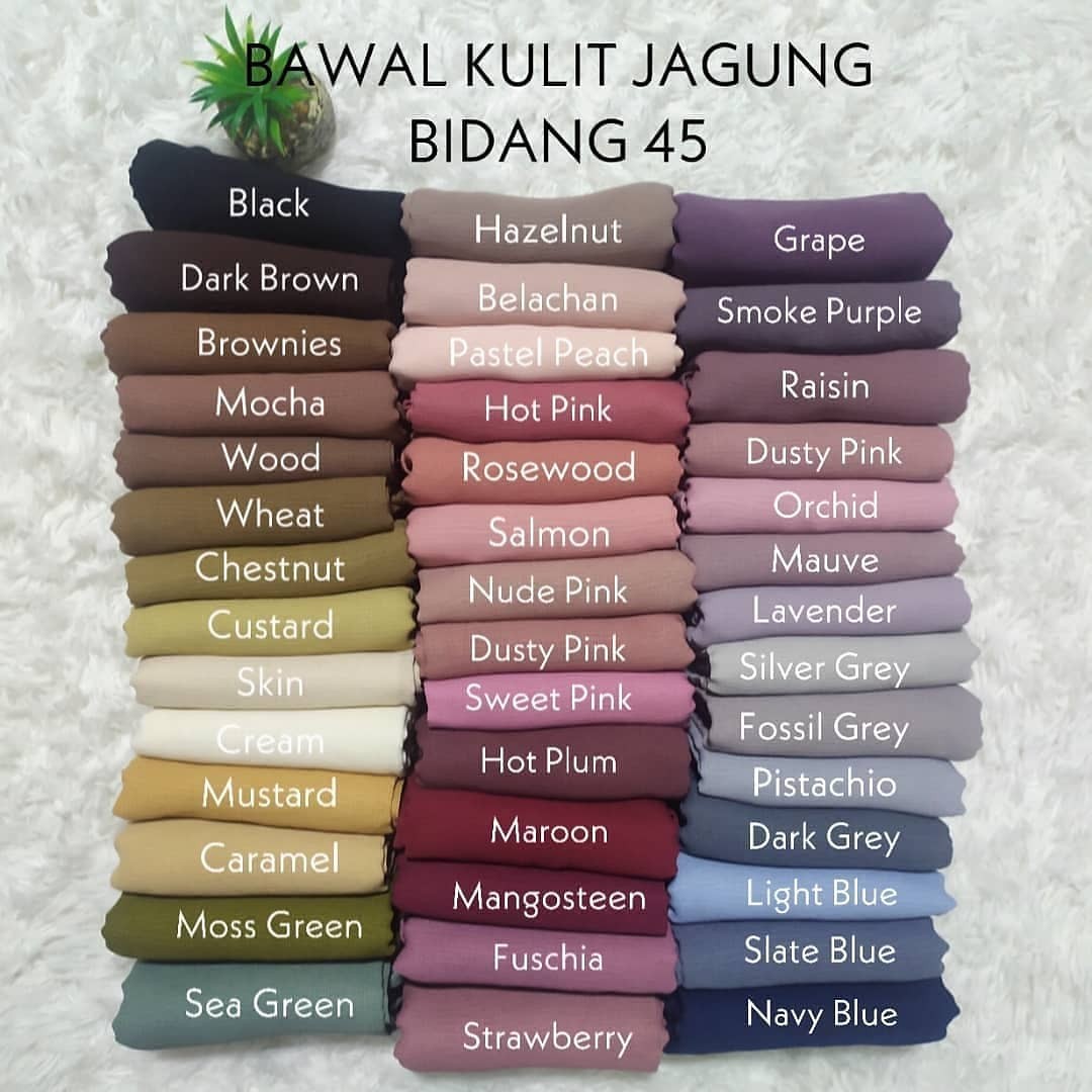 Tudung Bawal Kulit Jagung Bidang 45 Muslimah Fashion Scarves On Carousell