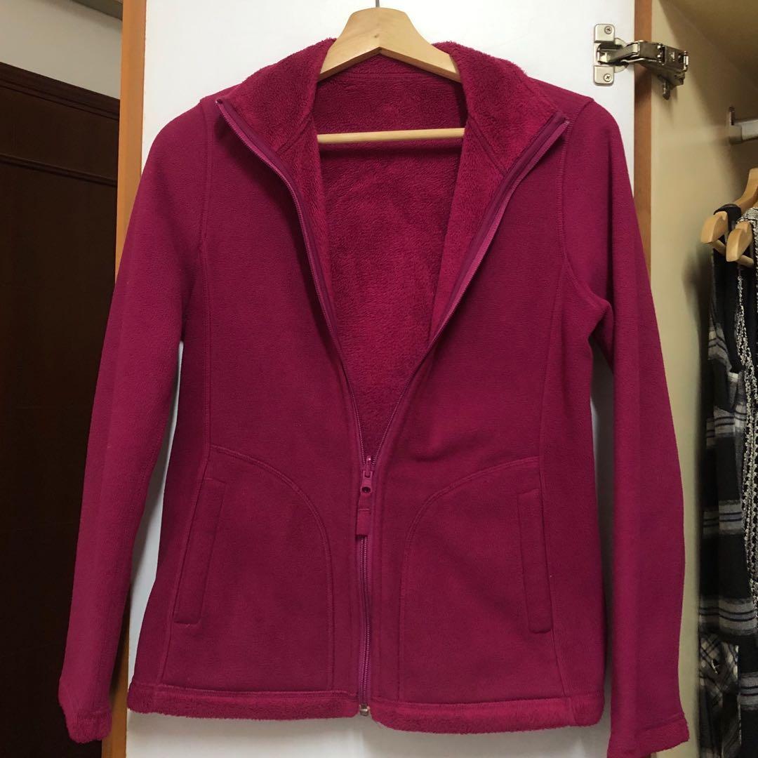 Uniqlo Reversible Fleece Jacket Women S Fashion Clothes Outerwear On Carousell