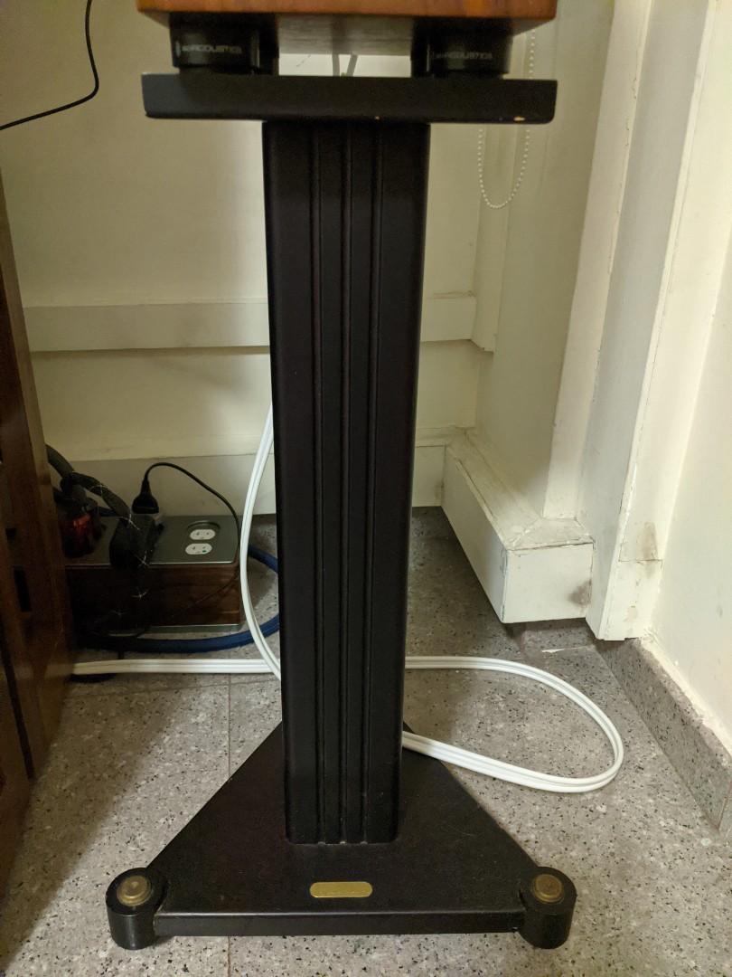 Used solid wood speaker stands for sale 