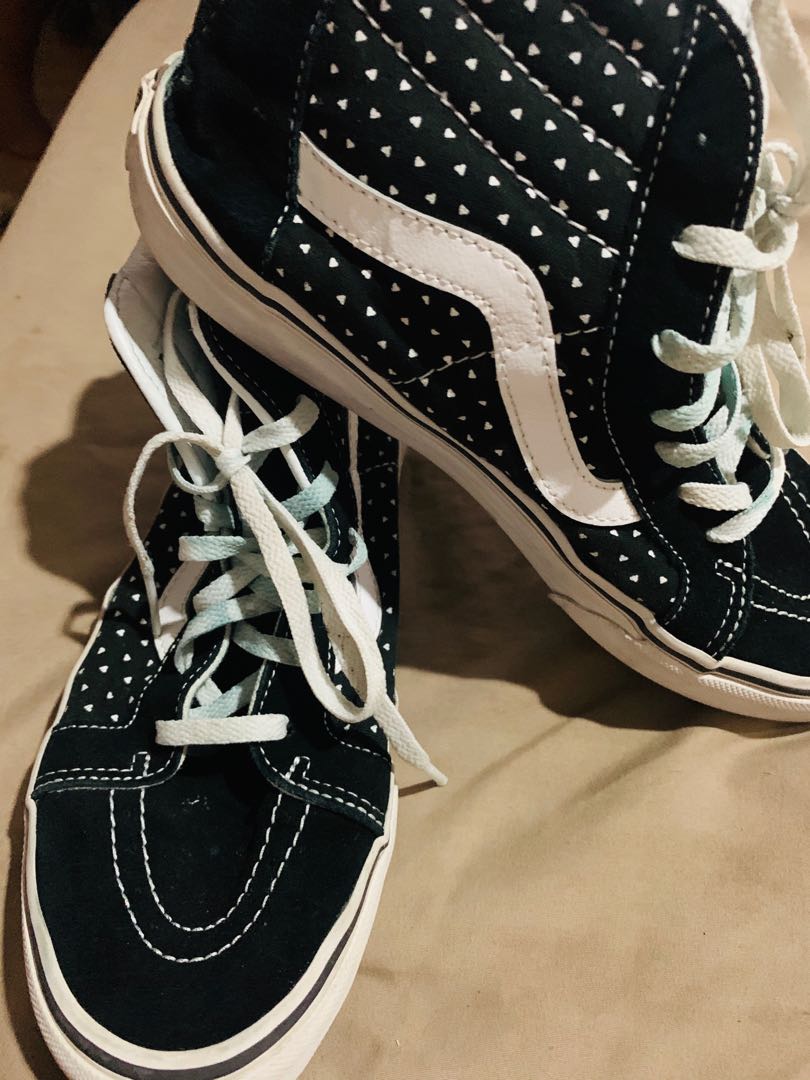 vans skate high black