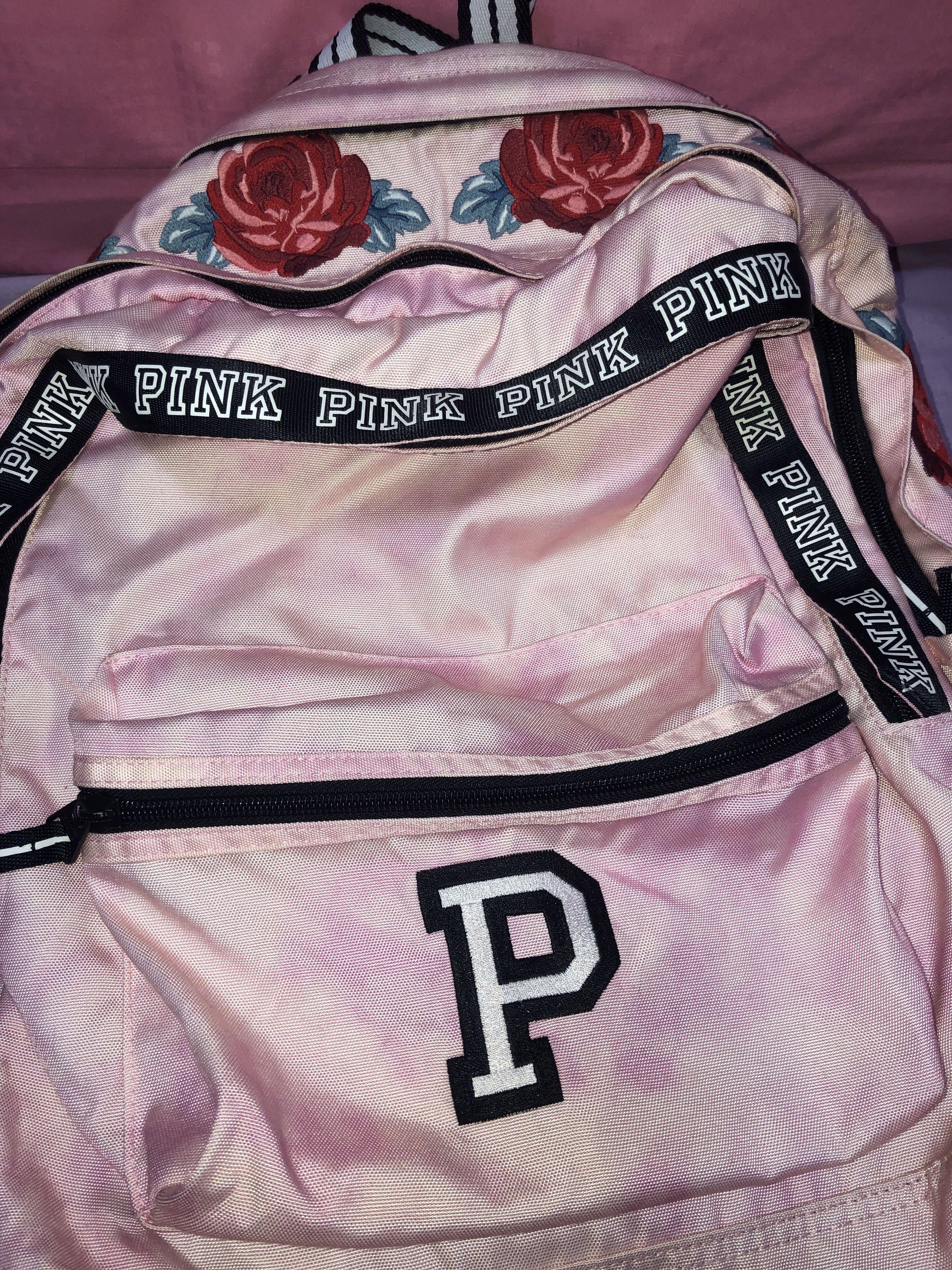 victoria secret pink tie dye backpack