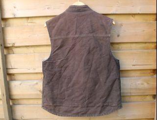 Vintage Carhartt Sherpa Vest / Zip Up / 90s