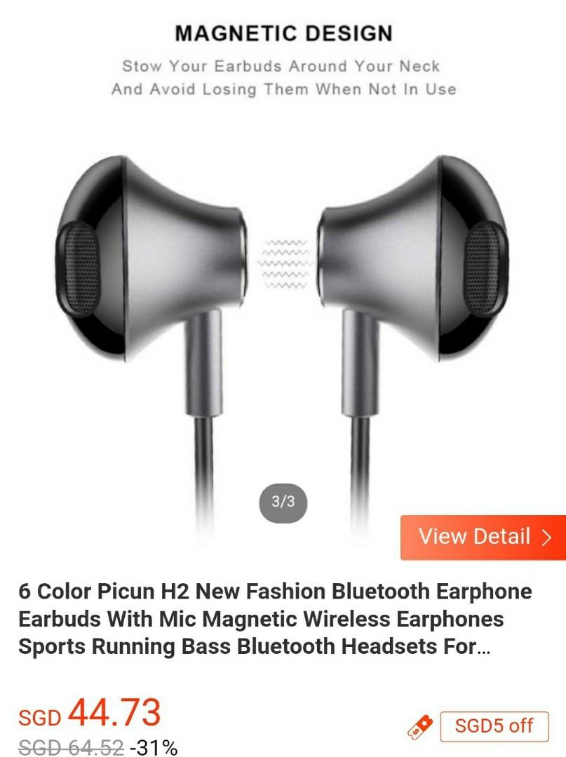 YINEME PICUN H2 BLUETOOTH EARBUDS Audio Earphones on Carousell