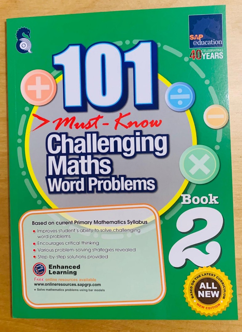 101 Must Know Challenging Maths Word Problems Primary 2, Books ...