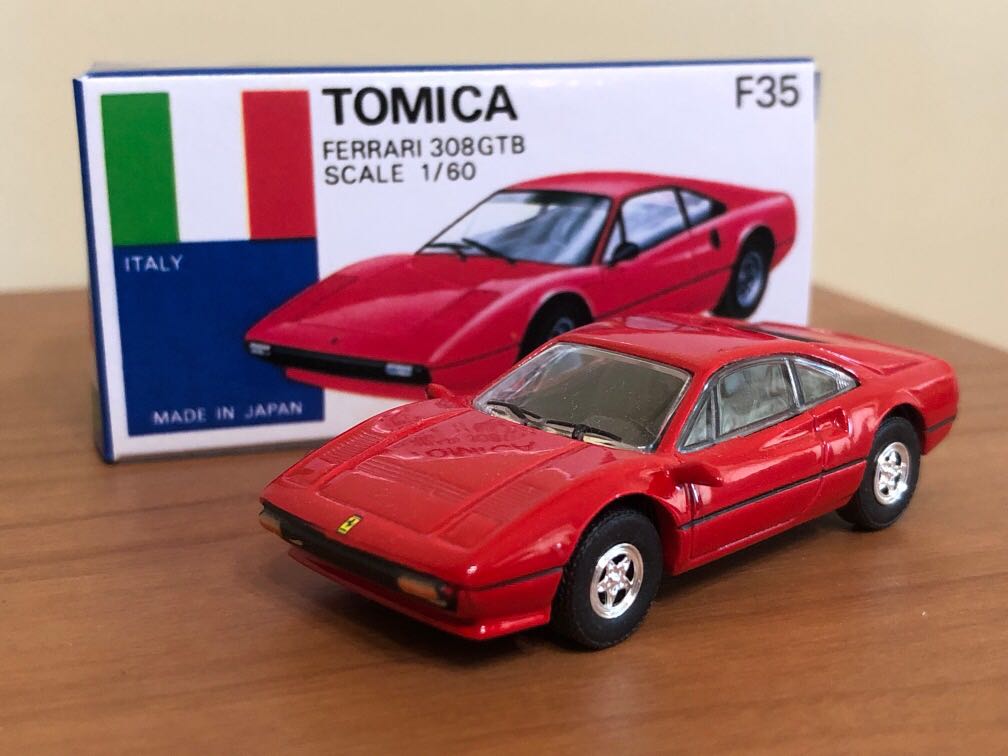 1/64 Kyosho Ferrari 308 GTB with reproduction box, Hobbies & Toys