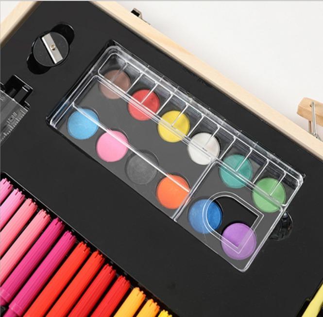 208 PCS Drawing Set Crayon Watercolor Makers Set Art Case Gift