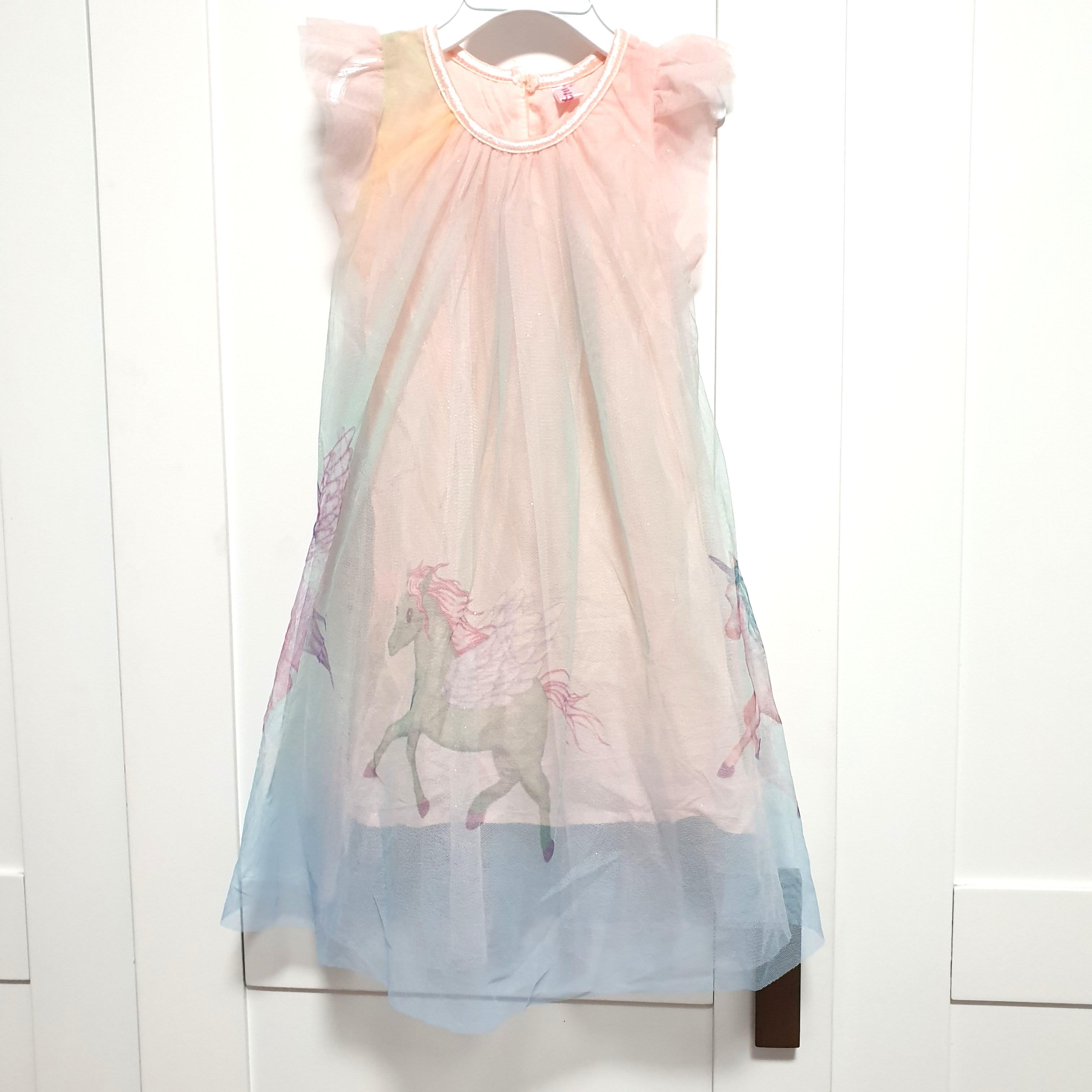 3 4 Years Old Children Kids Toddler Baby Girl Princess Rainbow Colourful Unicorn Dress Babies Kids Girls Apparel 1 To 3 Years On Carousell