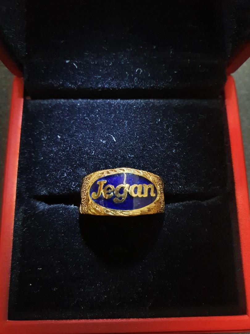 Enamel outlet name ring